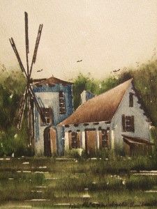 Jean Philippe Vogel Listed Canadian Artist Wonderful Watercolor Quebec
