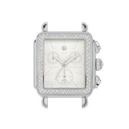 New Michele Deco Blanc White Diamond Watch MW00MW06A01