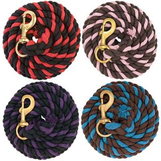 Weaver Colored Cotton Lead Ropes 5 Colors Available New