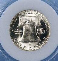 1948 Franklin Silver Half Dollar Mint State Brilliant Uncirculated Gem