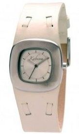 Kahuna Ladies Silver Dial Creame Strap Watch RRP £39 99
