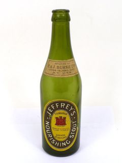 1934 Scotland Jeffreys Stout Bottle E J Burke Importer