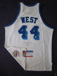 Jerry West Signed Auto Jersey Mitchell Ness PSA DNA
