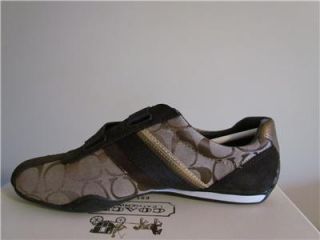 Coach Jenney Mesh Khaki Chestnut Shoes Size 8 5