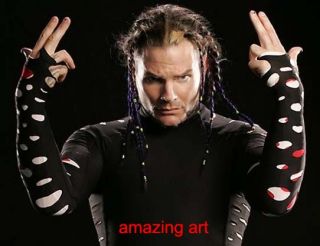 Sports Oil Painting on Canvas Jeff Hardy Original Signed Free Shipping