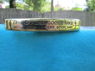 John Letters Golden GOOSE MK2 Bullseye Putter Excellent Condition RARE