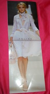 Celine Fashion Bag Catalog 2006 Look Book Jessica Stam