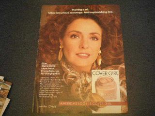 1990 Cover Girl Cosmetics Ad Jennifer ONeill