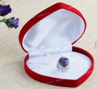 Pendant Bracelet Jewellery Heart Gift Box Case 6x5x1 Chic