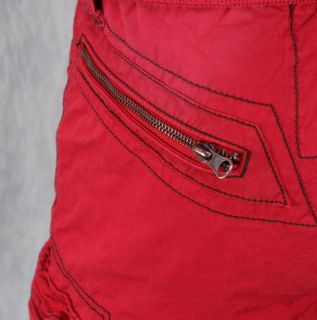 Jetlag Mens Cargo Shorts Bud Red with Belt 1218 Sizes 29 42 New