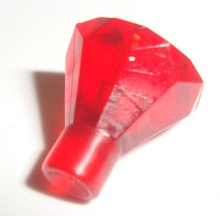 Lego 3X Trans Red Diamond 1 x 1 Jewel 24 Facet New