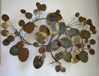 Jere 1977 Lily Pads Sculpture Mid Century Danish Modern Raymor Eames