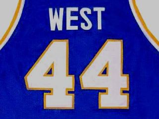 Jerry West West Virginia Mountaineers Jersey Blue New Any Size Kun