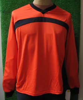 Adult Soccer Goalie Goal Keeper Padded Jersey Orange