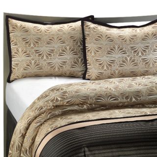 Comforter Set Jill Zarin Simona 4piece Ivory Gold Black