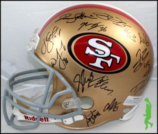 2012 San Francisco 49ers Team Signed F s Football Helmet 28 Autos