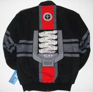 Ford Mustang Racing Engine Cotton Black Jacket XXXL