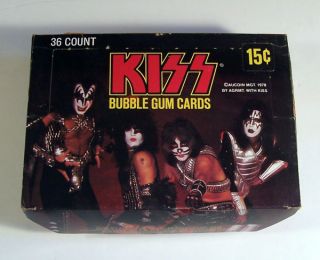 1978 Donruss Kiss 1st Series Trading Card Box 36 Packs RARE
