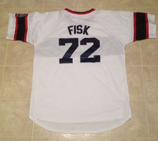 Chicago White Sox Carlton Fisk Throwback Jersey 54 2X
