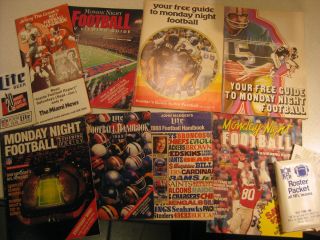   Night Football Schedule Books ABC Pocket NFL Rosters Jimmy the Greek