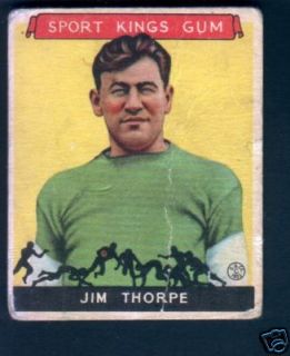 1934 Sport King Football 6 Jim Thorpe Canton Bulldogs