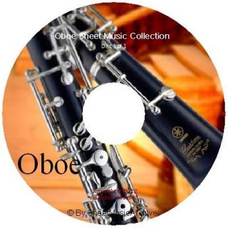 Huge Classical Oboe Sheet Music Collection DVD PDF Bach Mozart