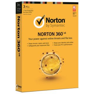 Norton 360 5 0 6 6 0 V6 3 PCs 1 year Antivirus Internet Security ALL
