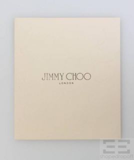 Jimmy Choo Black Suede Leather Trim Jeweled Hinge Handbag