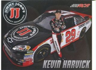 2011 Kevin Harvick Jimmy Johns 29 NASCAR Sprint Cup Series Postcard
