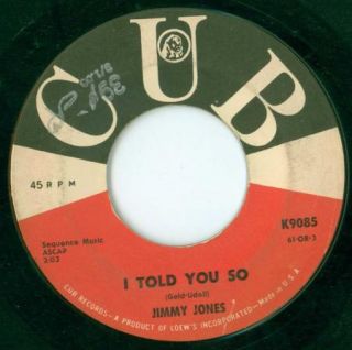 Jimmy Jones Cub You got It Northern Soul