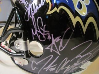 2012 13 BALTIMORE RAVENS Team Signed FULL SIZE Helmet RAY LEWIS, RICE