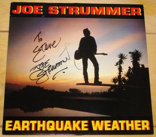 Joe Strummer Very RARE Hand Signed Punk Vinyl UK LP The Clash Punk