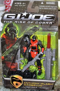 Gi Joe The Rise of Cobra Anthony Flash Gambello Laser Rifle Trooper