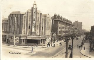  Photo PPC Cathay Theatre and Joffre Ave Shanghai Early 1930s