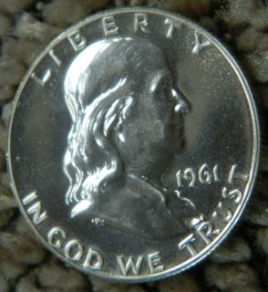1961 Franklin Half Dollar Proof WH32