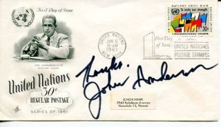 John Anderson Country Music Singer Signed Autograph FDC