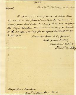John Armstrong Jr Manuscript Letter Signed