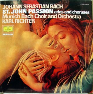 Richter Bach St John Passion LP Mint 2535 152 German
