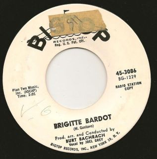 Roberto Seto Joel Grey Burt Bachrach BigTop Pop 45 Brigitte Bardot