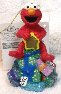 Elmo Sitting on Presents Ornament