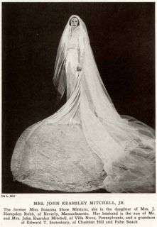  Incredible Wedding Gown Worn by Mirs John Kearsley Mitchell Jr