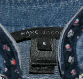 Marc Jacobs Patch Jean Jacket Coat 8 Medium Small
