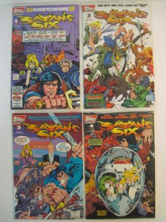 COMPLETE SET OF SATANS SIX #1 4 NM/M TOPPS LIMITED SERIES JACK KIRBY