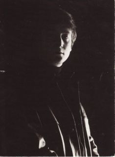 John Lennon by Astrid Kirchher B w Music Postcard