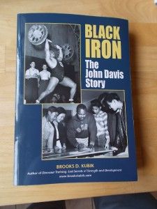Black Iron The John Davis Story Strongman Strength Muscle Book by