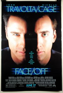 Face Off Movie Poster 1997 John Travolta Nicolas Cage