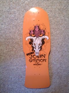 Zorlac John Gibson mini skateboard deck Pushead NOS  