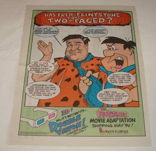 1993 The Flintstones Movie Adaptation Ad John Goodman  