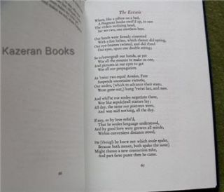 1992 John Donne Poems of Love Folio Society Book Slipcase  