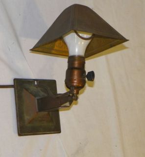 Antique Lamp Arts and Crafts Mission design Greist Clamp Company  